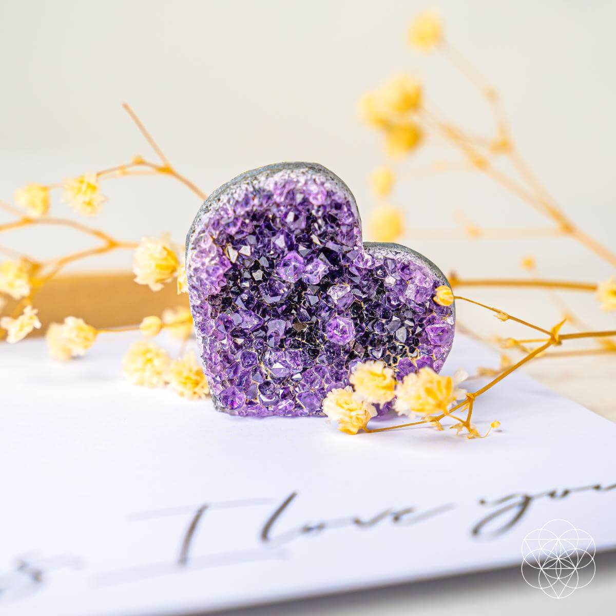 Uruguayan Amethyst Love Heart Cluster - AAA Premium Quality - Pileggi on the Square Salon Powered by Gatto Salon Group