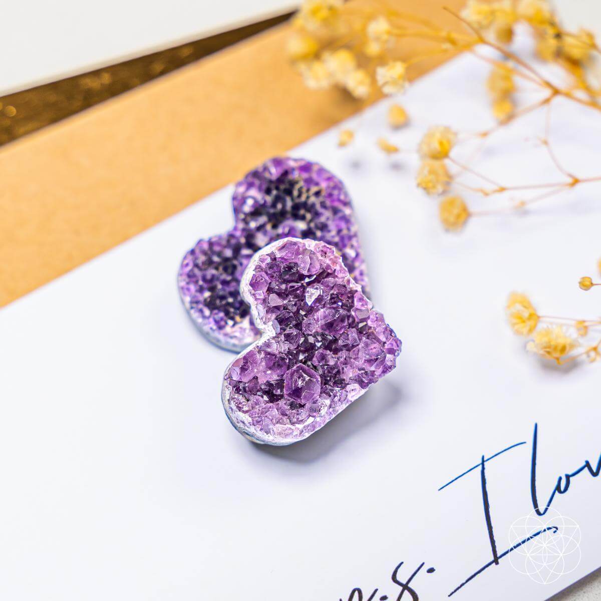 Uruguayan Amethyst Love Heart Cluster - AAA Premium Quality - Pileggi on the Square Salon Powered by Gatto Salon Group