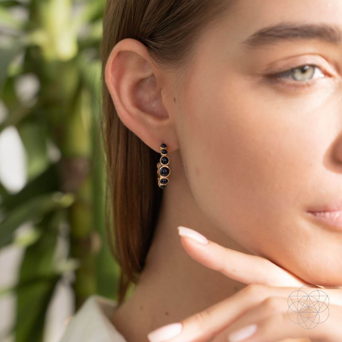 Wisdom & Willpower - Onyx Earrings of Resilience - Pileggi on the Square Salon Powered by Gatto Salon Group