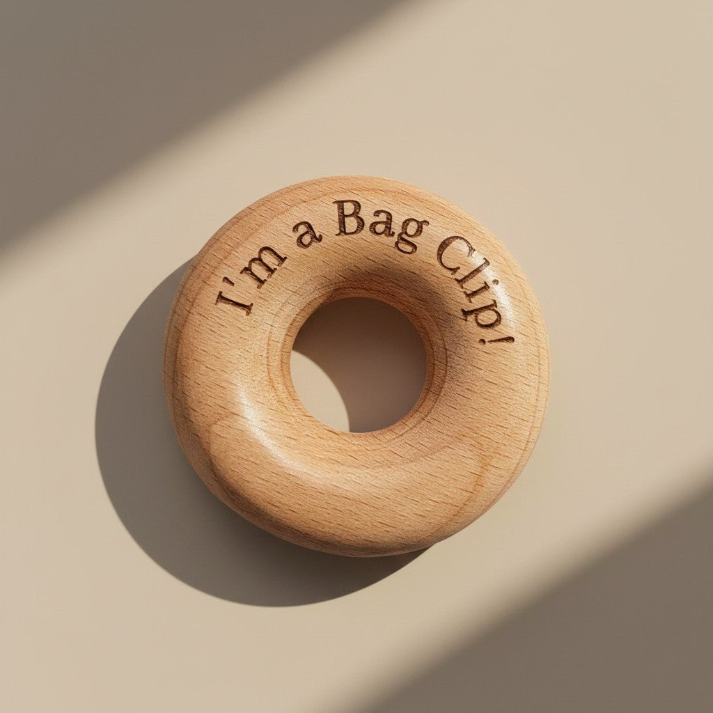 Wooden Food Storage Bag Clip - Reusable