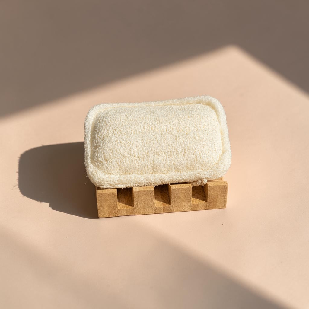 Angled Bamboo Soap Dish